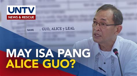 NBI Kinumpirmang Hindi Tugma Ang Fingerprints Ng Isang Alice Guo Sa QC