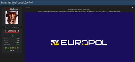 Europol S Epe Platform Breached Crypto Documents Leaked