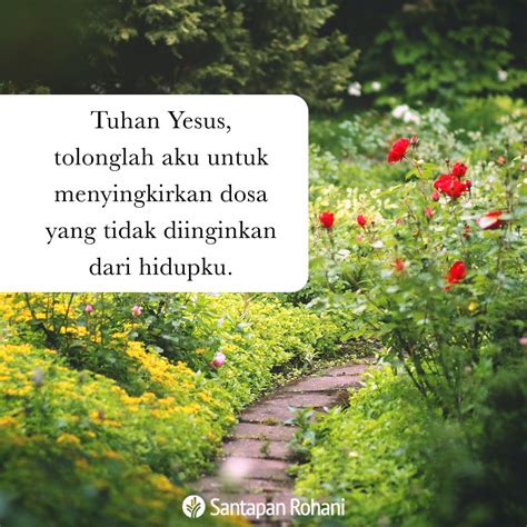 Tuhan Yesus Tolonglah Aku Untuk Menyingkirkan Dosa Yang Tidak