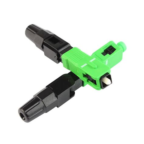 Conector De Fibra Ptica R Pido R Pido Verde Del Sc Apc Para El Equipo