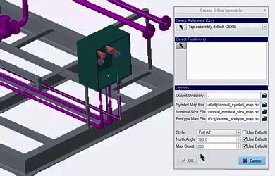 Fonctions de logiciel disométriques M4 ISO Isometrics for PTC Creo