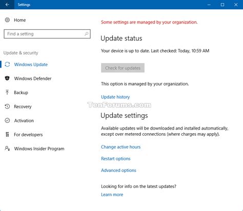 Enable Or Disable Check For Windows Updates In Windows Tutorials