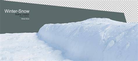 Premium PSD | Snow covers the ground in winter