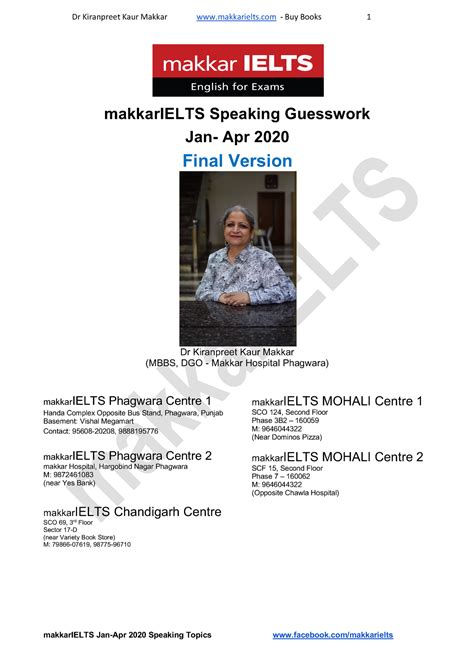 Makkar Speaking Jan Apr 2020 Final Version 14 Jan MakkarIELTS