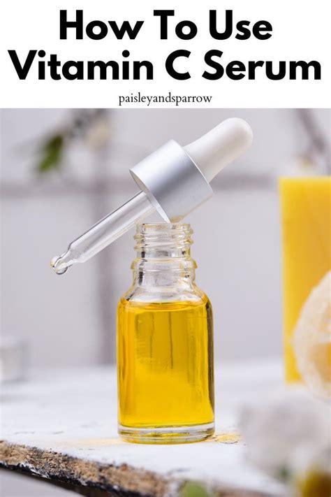 How And When To Use Vitamin C Serum Paisley And Sparrow Vitamin C