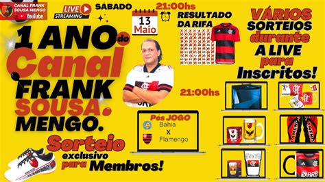 Comemoração de 1 ano do canal Frank Sousa Mengo Pós jogo Bahia x