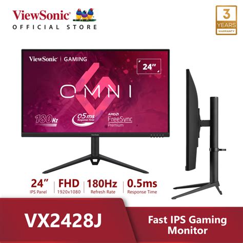 Viewsonic Vx2428j 24” 180hz Fast Ips Gaming Monitor Lazada