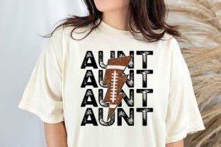 Football Aunt PNG Sublimation Auntie Graphic By Premium Digital Files