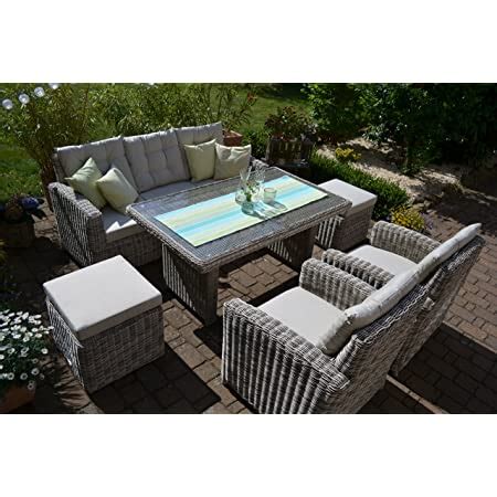 Amazon De Bomey Rattan Lounge Set I Gartenm Bel Set Sofa Manhattan