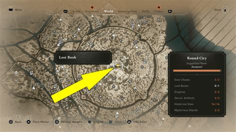 Assassins Creed Mirage Round City Lost Book Location