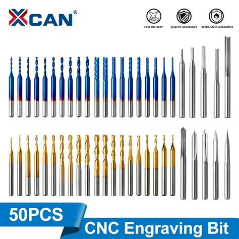 XCAN Milling Cutter Set Carboneto De Tungst Nio End Mill Bits Router 1