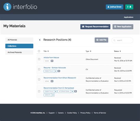 Introducing Collections In Interfolio S Dossier Interfolio