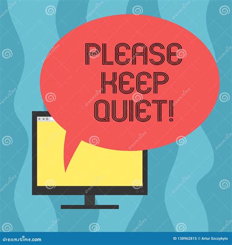 Conceptual Hand Writing Showing Please Keep Quiet Business Photo