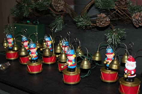 Santas Marching Band Musical Brass Bell Tree Ornaments