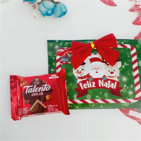 Cartão de Natal Chocolate Talento Elo7 Produtos Especiais