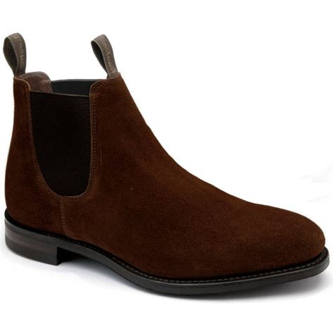 Loake Womens Chatterley Brown Suede Chelsea Boots