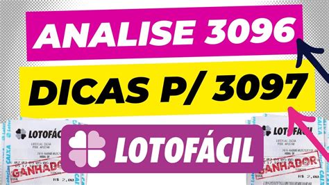 Analise 3096 Dicas Para LotoFacil 3097 YouTube