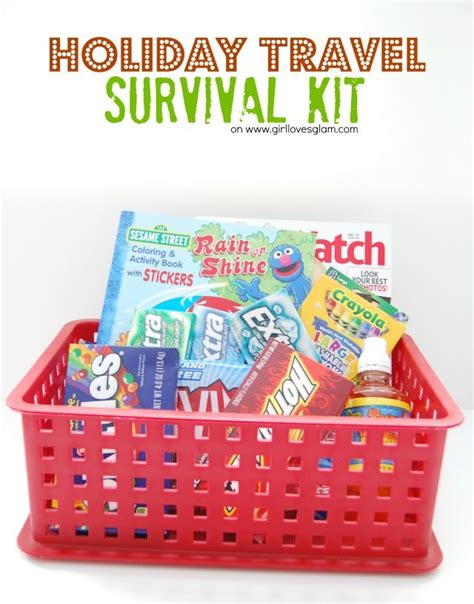 Holiday Travel Survival Kit Including Toys Gum And Treats Girl