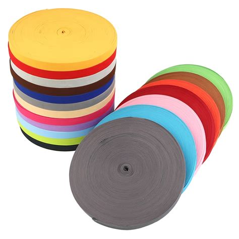 1 Roll Colored Elastic Bands 20mm 40m Flat Sewing Rubber Band For