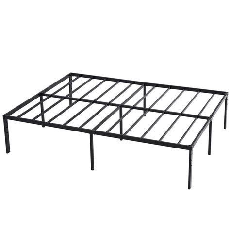 Winado Black Metal Frame Queen Platform Bed 194859855932 - The Home Depot