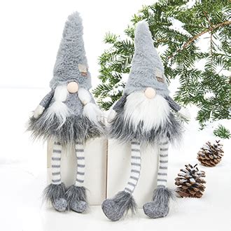 Santa Girl Boy Fabric Hanging Legs 40CM 2 ASS Pobra A S