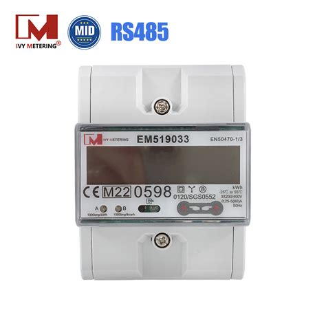 Ev Phase Multi Tariff Energy Meter With Rs A Modules Din Rail