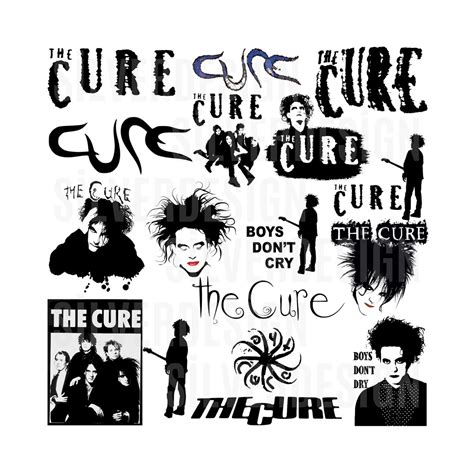 The Cure Svg Clipart Bundle Rock Bands Svg Music Svg Robert Smith