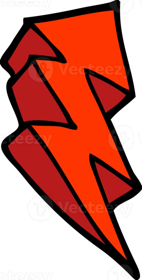 cartoon doodle lightning bolt symbol 45183119 PNG