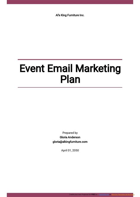 Free Free Email Marketing Communication Plan Template - Google Docs ...