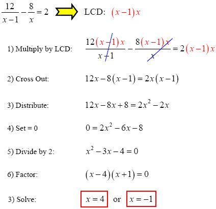 Solve Rational Equations With Variables In Denominator Calculator ...