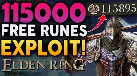 Elden Ring How To Get 115K FREE RUNES Exploit How To Get Runes Fast