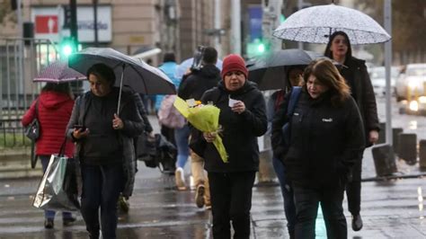 Lluvia en Santiago Hasta qué hora tendremos las precipitaciones