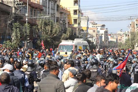 Durga Prasai And Supporters Hold Demonstration At Balkhu Nisha