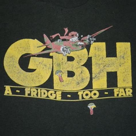 Vintage G B H 1989 Tour T Shirt Gbh Concert 80s Punk Tour T Shirts 80s Punk 1989 Tour