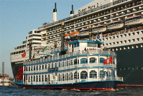 Hamburg, Germany - August 19, 2012: The historic cruise ship Louisiana ...