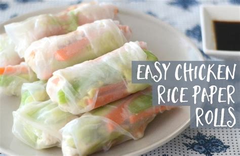 Easy chicken rice paper rolls | Kid Magazine