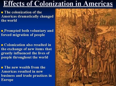 Aim Explain The Columbian Exchange Effects Of Colonization