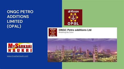 ONGC Petro Additions Limited OPaL Recruitment MySarkariNaukri En