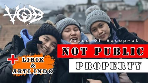 Vob Voice Of Baceprot Not Public Property Lirik Artinya