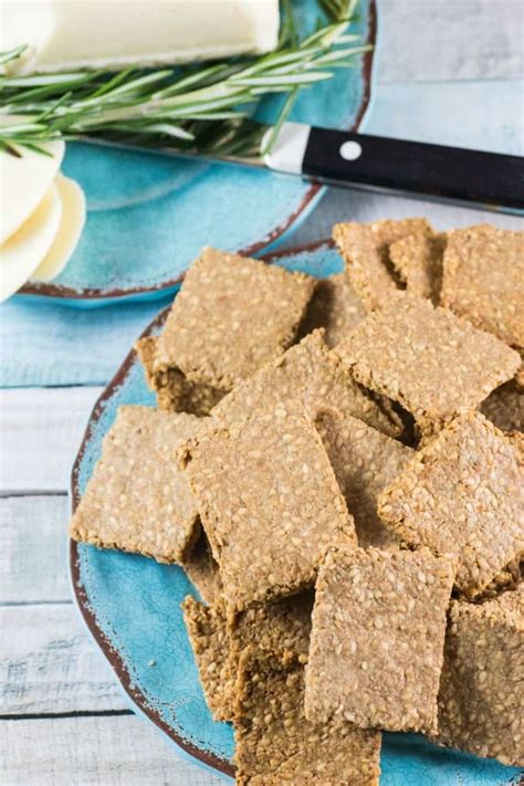 Gluten Free Crackers Recipe - Simple cracker made with four ingredients