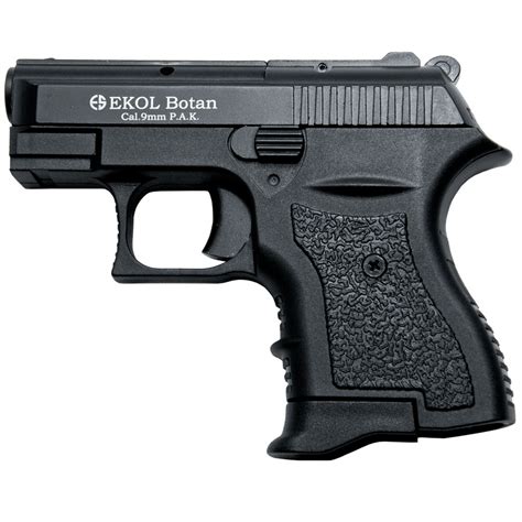 Botan 9MM Blank Firing Black Finish Starter Pistol-3A2-BB