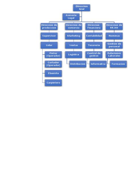 Organigrama Pdf Procesos De Negocio Economias
