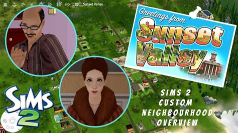 Sunset Valley In The Sims 2 Sims 2 Custom Neighbourhood Overview