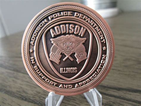 Addison Police Department Knights Of Columbus Challenge Coin 415j