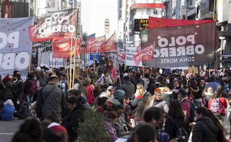 La Marcha Federal Piquetera culminó con acto en la Plaza de Mayo MendoVoz