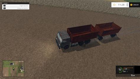 Kamaz 53212 Rusty Trailer NEFAZ V 2 0 Farming Simulator 2017 17