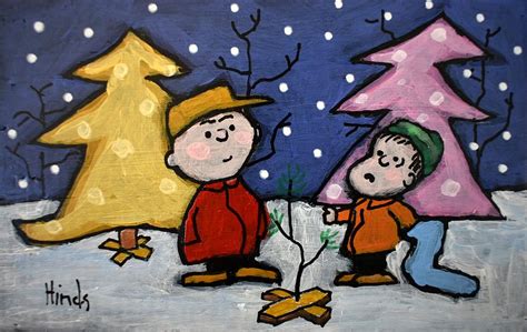 Charlie Brown Christmas Tree #1 Painting by David Hinds - Fine Art America