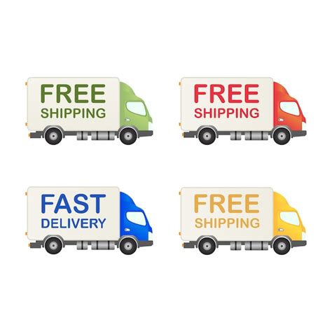 Premium Vector | Free shipping truck clip art