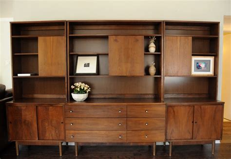 9 Ft Mcm Wall Unit Entertainment Center Haute Juice