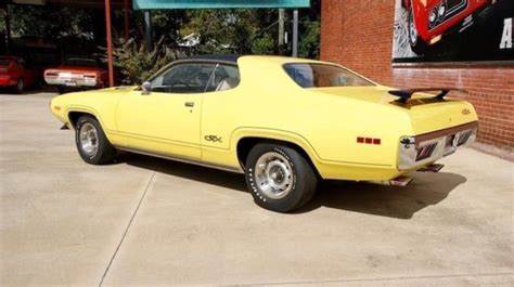 Top Banana Yellow 1971 Plymouth Gtx 440 3x2bbl Six Pack 727 Auto